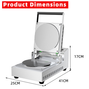 Machine professionnelle à gaufres belges pour la vente de street food, machine à gaufres pour cornets de crème glacée, 220V - Product Image 3