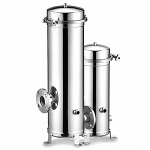 Boîtier de filtre à cartouche en acier inoxydable, 7 compartiments ronds avec filetage BSP de 4 pouces pour osmose inverse et traitement chimique - Product Image 1