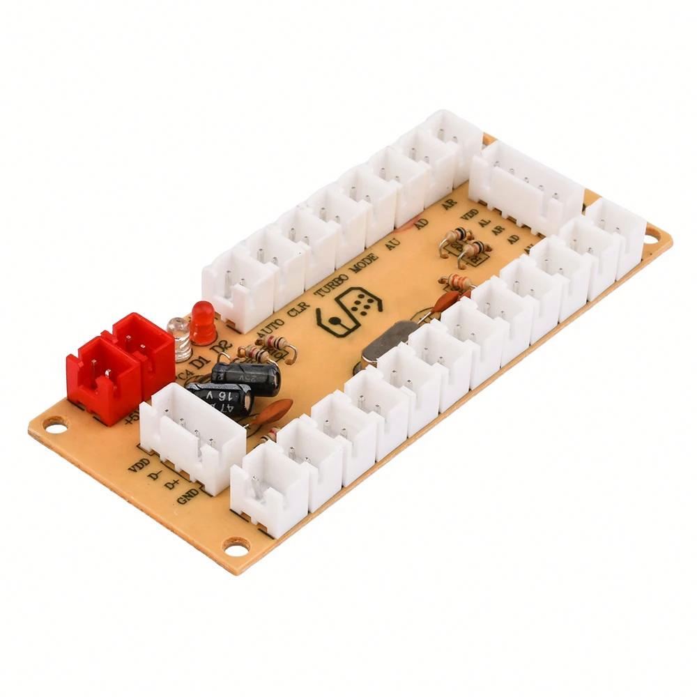 USB Arcade Joystick Circuit Board Zero Delay Arcade USB Encoder PC to Joystick Board Kit for <strong>Digital</strong> Analog Modes <strong>Game</strong> Equipment