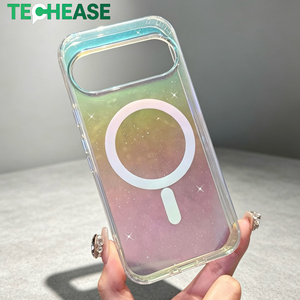 Coque de téléphone magnétique à paillettes irisées Google Pixel 10 Pro, logo personnalisé, anti-chute, résistante aux rayures, accessoire mobile en gros - Product Image 2