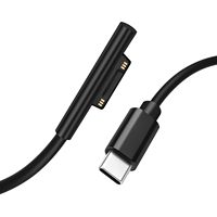 Câble de charge magnétique USB-C Type C mâle Yoosure 45W à charge rapide compatible avec Microsoft Surface Pro 7/6/5/4/3 Go/Book