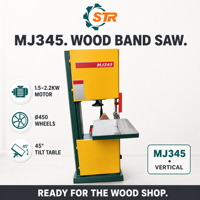 STR Heavy Duty MJ345B Scie à ruban à bois efficace Machine à scie à ruban verticale pour le travail du bois