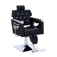 Chaise de barbier professionnelle haut de gamme, mobilier de salon moderne pour la coiffure, cuir synthétique pour salons de coiffure