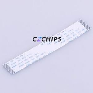 JS10A-15P-100-4-8 FFC Cable (Flexible Flat Cable) P=1mm Connector 15P 1mm 0.3mm Non-Inverting - Product Image 1