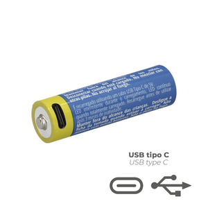 Batteria al Litio Ricaricabile "AA" 1.5V USB-C (4 Unità) - Product Image 3