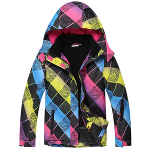 Chaqueta de Esquí para Niños, con Capucha, Cierre, Estampado Invernal, Cálida, Resistente al Viento y al Agua, para Snowboard - Product Image 4