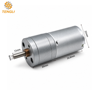 GM25-370 25mm 12V 24V DC Gear Motor 5-1000RPM Gearbox Logam dengan Poros Kustom - Harga Langsung dari Pabrik
