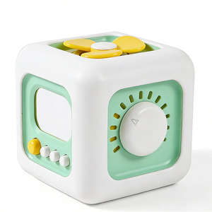 AJB OEM Cubo de Actividades Sensoriales de Plástico para Niños de 6 en 1, Cubo de Aprendizaje Montessori para Viajes, Tablero de Habilidades Motoras Finas para Niños Pequeños - Product Image 4