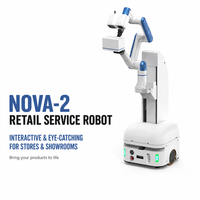 Robot Mobile Kolaboratif Nova2kg AGV Dengan Lengan 6 Axis Untuk Layanan Ritel Cerdas Dan Otomatisasi Pengalaman Pelanggan