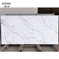 Prix d'usine en gros, dalle de quartz artificiel Calacatta, grande dalle moderne, certifiée CE, polie professionnellement, plan de travail de cuisine blanc