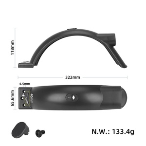 Guardabarros Trasero NUEVO para Patinete Eléctrico Mi 5, Protector Contra Salpicaduras, Placa Protectora Negra para Guardabarros Trasero de Patinete Mi 5 - Product Image 2