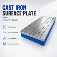 Plaque de surface en fonte HT300, alternative au granit, planeurité 0,1 mm, table de marquage robuste pour machines de construction QC