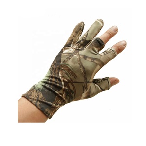 Tres cortes dedos transpirables antideslizantes camuflajes caza junglas-impresiones guantes de pesca en Qasaabco - Product Image 1