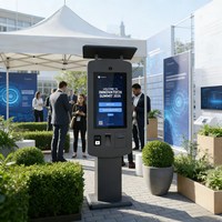 Kiosque de paiement numérique en libre-service Sinmar pour l'extérieur, machine intelligente pour la vente au détail, kiosques de commande en libre-service résistants aux intempéries