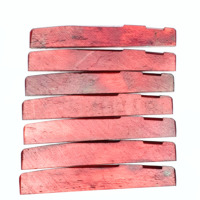 Sadel Gitar Akustik Tulang Sapi Merah 76x3x12mm Pengganti Sadel Jembatan Tulang Sapi Alami Memperbaiki Jarak Senar