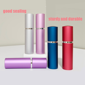 Cylindrical Rotary <b>Perfume</b> Tube 10ml Flat Head Anodized Aluminum <b>Mini</b> Makeup Sub Bottle Wholesale - Product Image 6