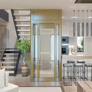 फैक्ट्री ट्रैक्शन सिस्टम आसान स्थापित 400 किलो लोड विला होम लिफ्ट 4 लोगों को मोवेबल मिनी लिफ्ट - Product Image 4