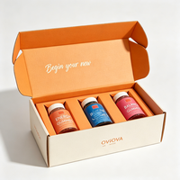Boîtes d'expédition écologiques personnalisées à déchirure facile, impression UV, en carton ondulé pour l'emballage de bougies, gobelets et artisanat de poupées