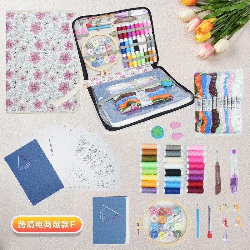 Kit de costura manual DIY de 9 piezas para coser páginas - Nivel profesional