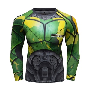 Cody lundin người đàn ông mát mẻ chiến đấu mặc jiu jitsu bjj đấm bốc Rashguard tùy chỉnh vật lộn kicboxing Câu lạc bộ đồng phục nén phòng tập thể dục Tees - Product Image 3