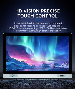 21.5 inch công nghiệp bảng điều chỉnh PC không quạt <span class=keywords><strong>Intel</strong></span> 8th Gen <span class=keywords><strong>i3</strong></span> <span class=keywords><strong>8130u</strong></span> thép không gỉ VGA hiển thị 8 gam 128 gam Linux Windows Hệ điều hành - Product Image 4