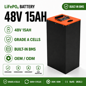 Baterías Portátiles 48V/51.2V 15Ah 768Wh 1C 16S1P Recargables de Iones de Litio LFP Grado A para Bicicleta LFP4850 Precio de Fábrica Personalizables - Product Image 4