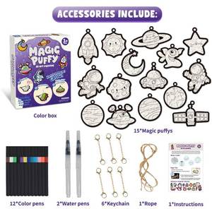 Nuovo Kit di Pittura con Pennarelli Magici 3D a Forma di <span class=keywords><strong>Cuore</strong></span>, Spugna Effetto Popcorn, Set per <span class=keywords><strong>Disegno</strong></span> e Pittura Fai-da-Te - Product Image 6