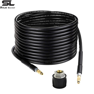 Tuyau haute pression Sulai Machinery, diamètre intérieur 6 mm, 4000 psi, avec raccords en laiton pour Karcher K2 K3 K4 K5 K7 - Product Image 1