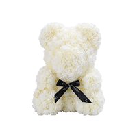Valentinstag Geschenk 40Cm Rosen Schaum Rot Geschenke Mini Konservierte Valentine Rose Bär Teddybären Künstliche Blumen Mit Box