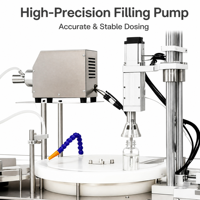 Machine de remplissage et de bouchage semi-automatique personnalisée pour flacons d'huiles essentielles, machine de remplissage de parfum liquide OEM ODM