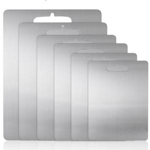 304 planche à découper en acier inoxydable Double face multi-fonction cuisine pétrir pâte et <span class=keywords><strong>légumes</strong></span> et fruits planche à découper - Product Image 6