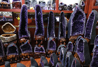 Géode d'Améthyste Naturelle, Pierres de Guérison, Grand Cluster de Quartz à Vendre