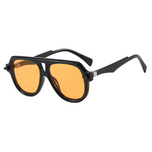 Đôi Cầu Thí Điểm Lớn Khung Kính Mát Phụ Nữ Retro Gradient Shades Uv400 2025 Xu Hướng Người Đàn Ông Thương Hiệu Đinh Tán Kính Mặt Trời - Product Image 3