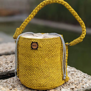 Sac fourre-tout en raphia fait main de qualité supérieure avec fermeture personnalisée, léger pour le shopping quotidien décontracté et les voyages - Product Image 1