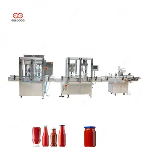 Gelgoog Hot Sale Automatische Vulling Capping Gebottelde Currysaus Etikettering Chilipasta Vulmachine