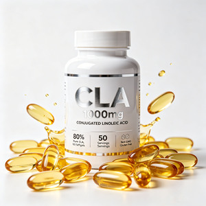 Gélules d'acide linoléique conjugué (CLA) de haute pureté OEM 1000mg en vrac pour le soutien de la forme physique – Complément alimentaire en gélules CLA - Product Image 1
