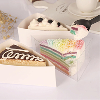 Boîtes à gâteaux en mousse triangulaires de qualité supérieure à prix d'usine à fond épais, étanches à l'humidité et écologiques, idéales pour les durians et les gâteaux