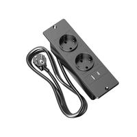 Prise de courant encastrée pour bureau, unité de prise de courant encastrée dans le meuble avec ports USB pour poste de travail, comptoir de cuisine, hôtel