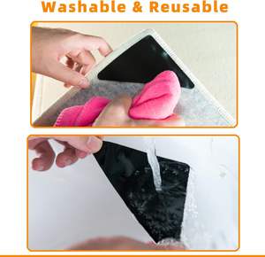 Нескользящие зажимные коврики, 12 шт., съемные треугольные ковровые ленты, прочная клейкая лента без остатка, двусторонний захват ковра - Product Image 3