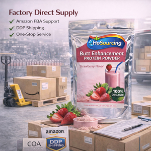 Colágeno en Polvo para Aumento de Glúteos, Sabor Fresa, Fórmula para Aumento de Peso para Adultos, Proveedor a Granel de Marca Privada - Product Image 5