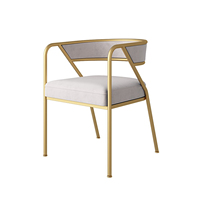Canapé simple moderne de style nordique pour salon, fauteuil minimaliste en velours de luxe, chaise de salle à manger