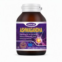 Ashwagandha 12000mg Capsules 60ct Soutien du stress et de l'humeur Renforcement immunitaire Amélioration de la mémoire et du sommeil Complément naturel végétalien