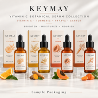 Sérum Visage Botanique Éclaircissant et Nourrissant Anti-rides à la Vitamine C, Curcuma, Papaye et Carotte – Marque Privée OEM ODM