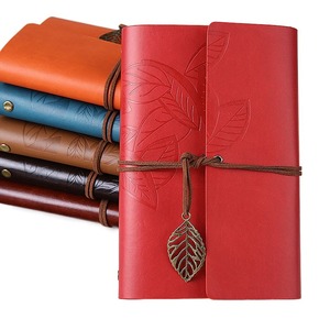 Cuaderno <span class=keywords><strong>de</strong></span> Notas Vintage, Cuaderno <span class=keywords><strong>de</strong></span> <span class=keywords><strong>Viaje</strong></span> <span class=keywords><strong>de</strong></span> Cuero PU y Papel Kraft A6, Diario, Libreta con Hojas, Sets <span class=keywords><strong>de</strong></span> Regalo Promocionales - Product Image 1