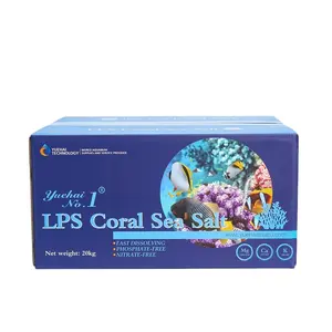2024 탑 정제되지 않은 SPS LPS 산호 해양 장식 물고기 바다 소금 암초 소금 샘플 주문 플라스틱 소금 스톡 기능