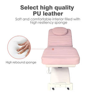 Newest Electric 3 Motors Lip Beauty Facial Spa Massage Bed Foldable Customizable Color Wood for Bedroom Beauty Salon School - Product Image 3