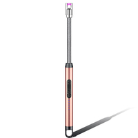 Allumeur à arc coupe-vent, rotation libre à 360 degrés, allumeur de barbecue, allumeur électrique rechargeable par USB pour bougie, cuisine