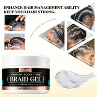 Gel capillaire hydratant sans résidus à l'huile d'argan et aux vitamines pour tresses, locs, cornrows et dreadlocks – Marque privée