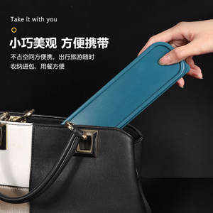 Portable Stainless Steel Three-Piece Cutlery Set Single-Person Storage Chopsticks Spoon Forks for Students Office Camping - Product Image 5