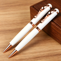 Stylos à bille personnalisés torsadés les plus vendus avec clip, stylos gel métalliques haut de gamme, adaptés à l'écriture quotidienne ou aux réunions de bureau